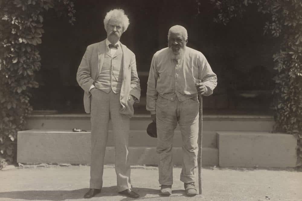Mark Twain with a Friend