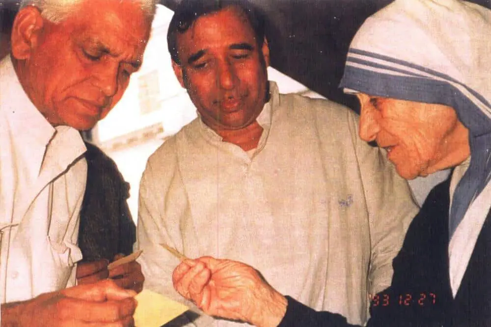 Mother Teresa with Shankar Sanyal