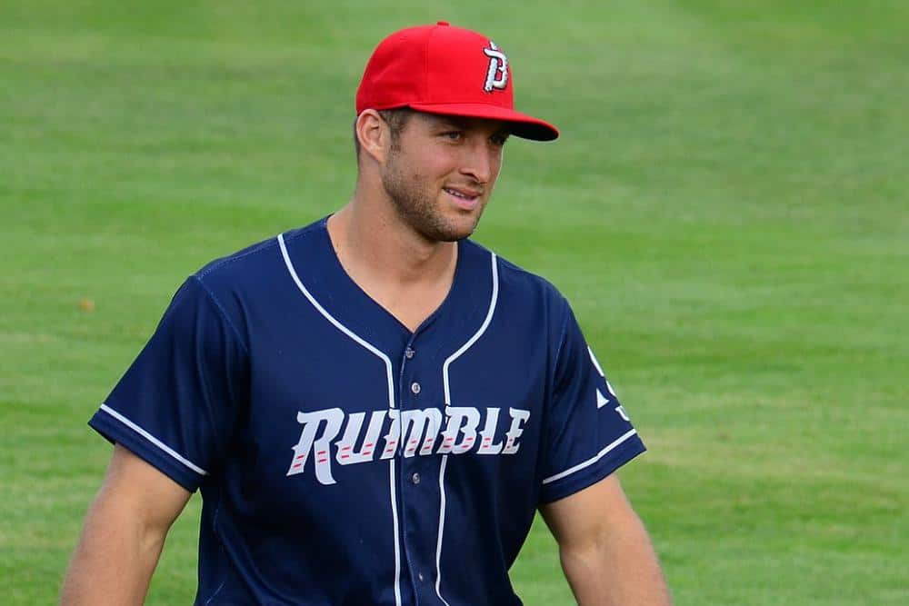 Tim Tebow on the playing field
