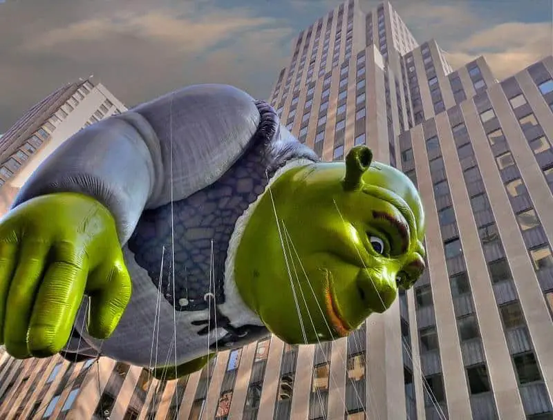 Huge Shrek balloon