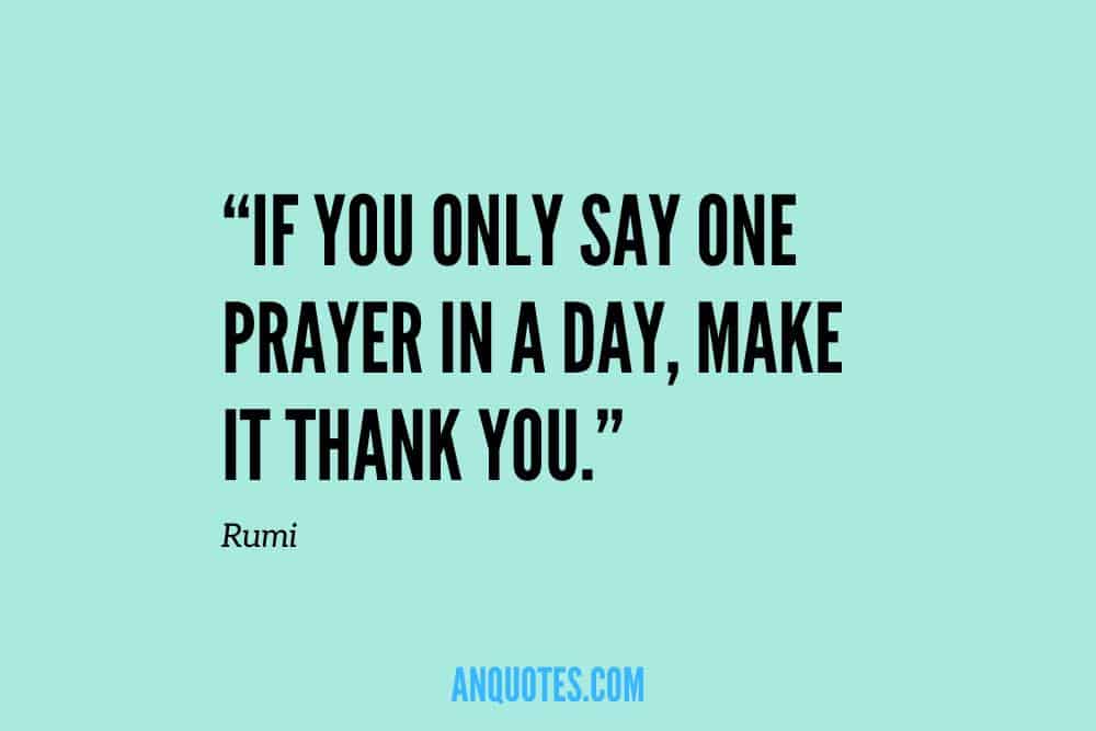 Rumi quote about gratefulness