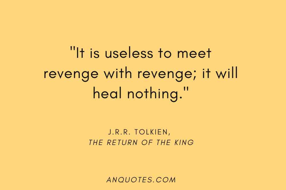 J.R.R. Tolkien quote about revenge