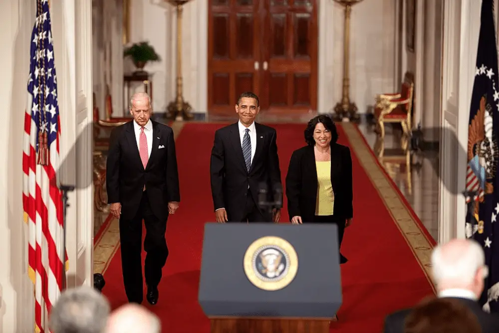 Biden Obama and Sotomayor