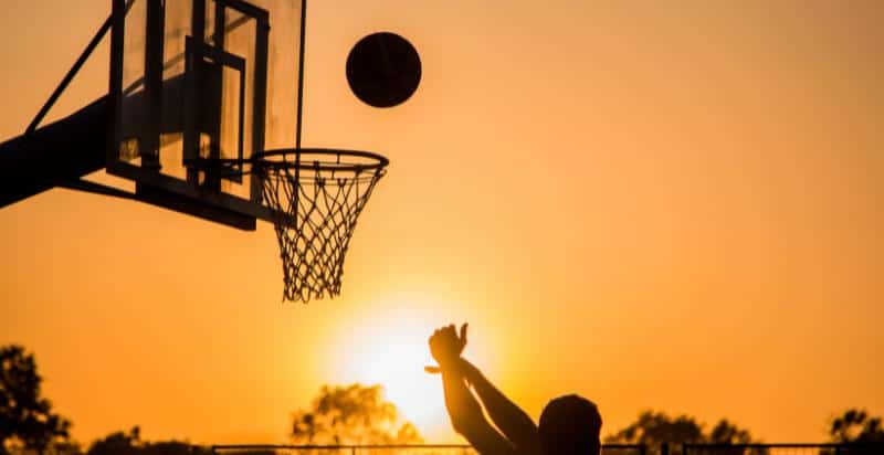 Person Playing Basketball