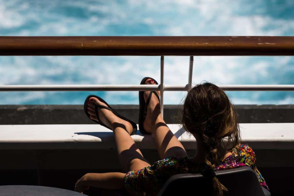 Person Resting in a Balcony