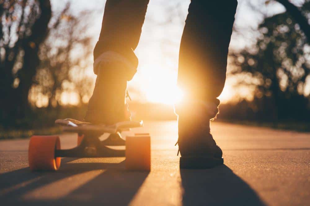 Person Riding a Skateboard