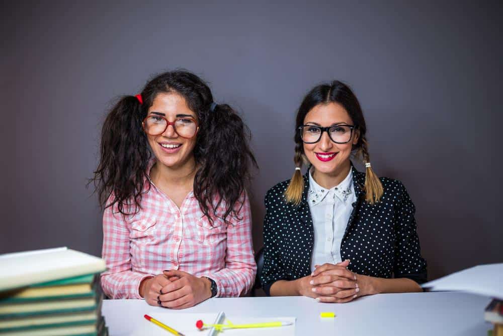 The typical good girls who are always studying