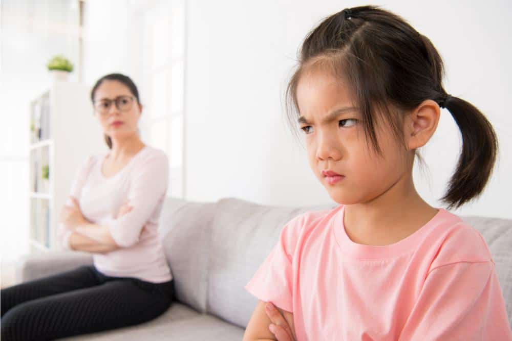 a woman and her daughter arguing