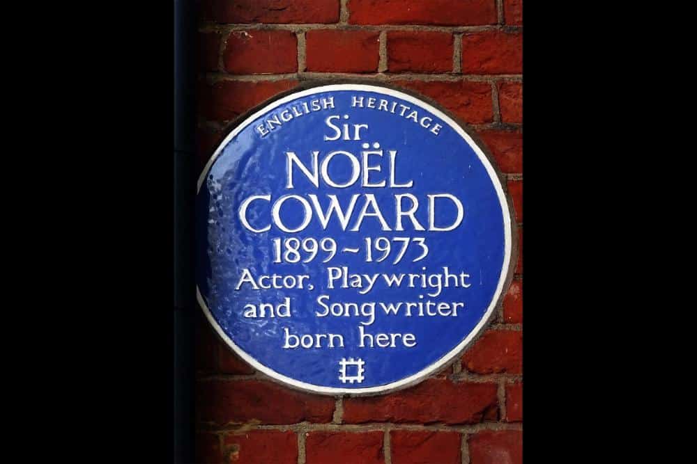 Sir Noël Coward plaque