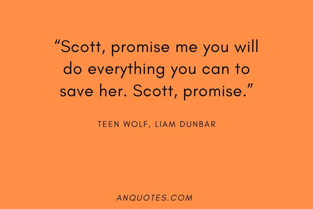 Teen Wolf quote by Liam Dunbar