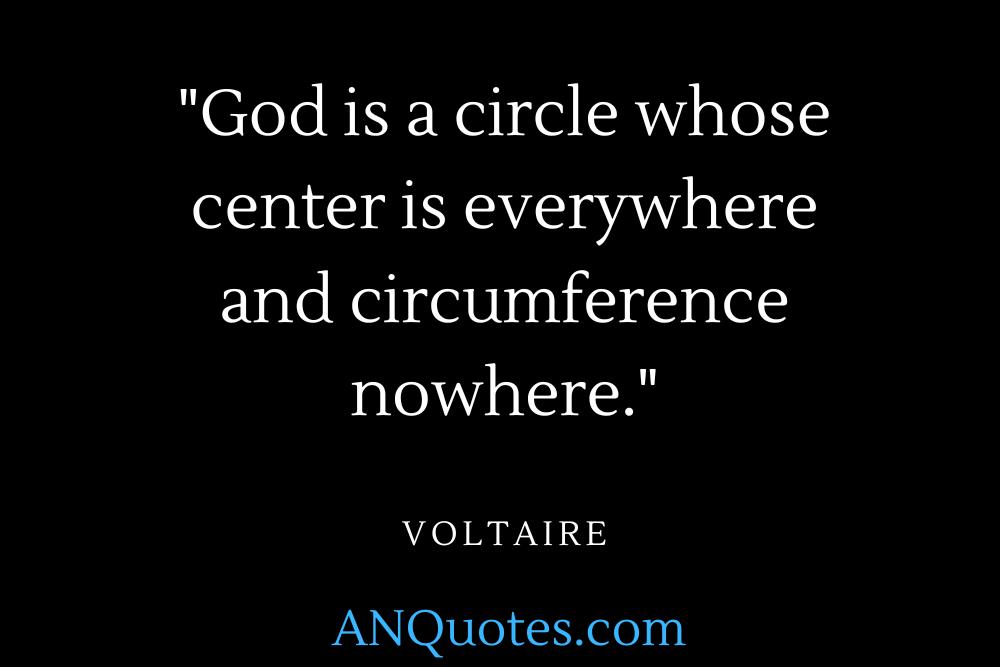 Voltaire’s opinion on God
