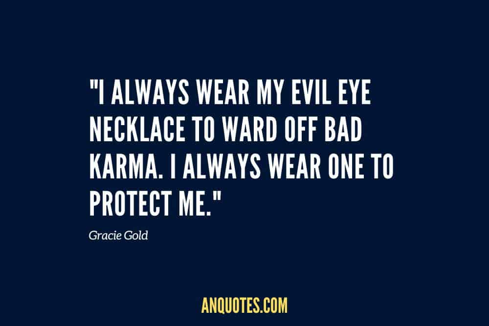 Gracie Gold Quote about Evil Eye
