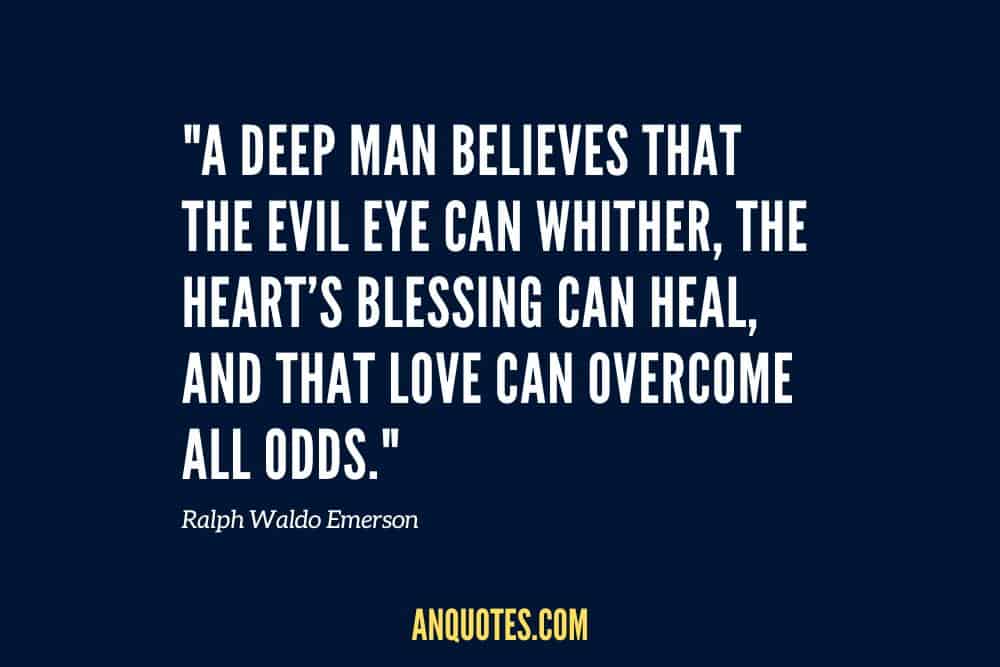 Ralph Waldo Emerson Quote about evil eye