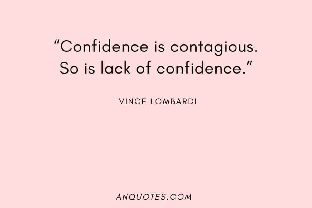 Vince Lombardi quote on a pink background