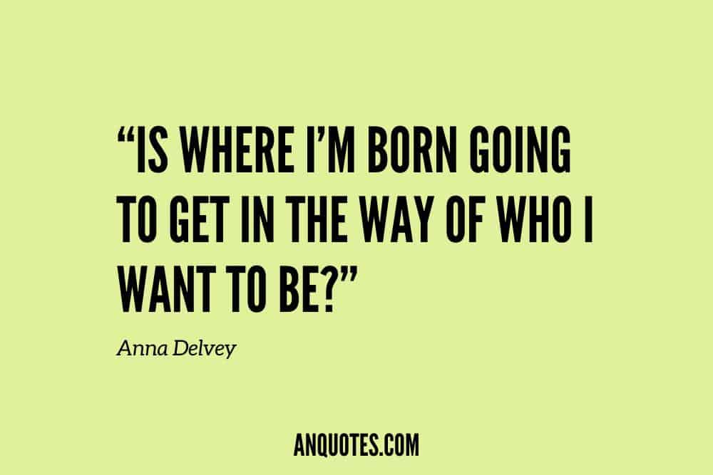 Pastel olive Anna Delvey quote