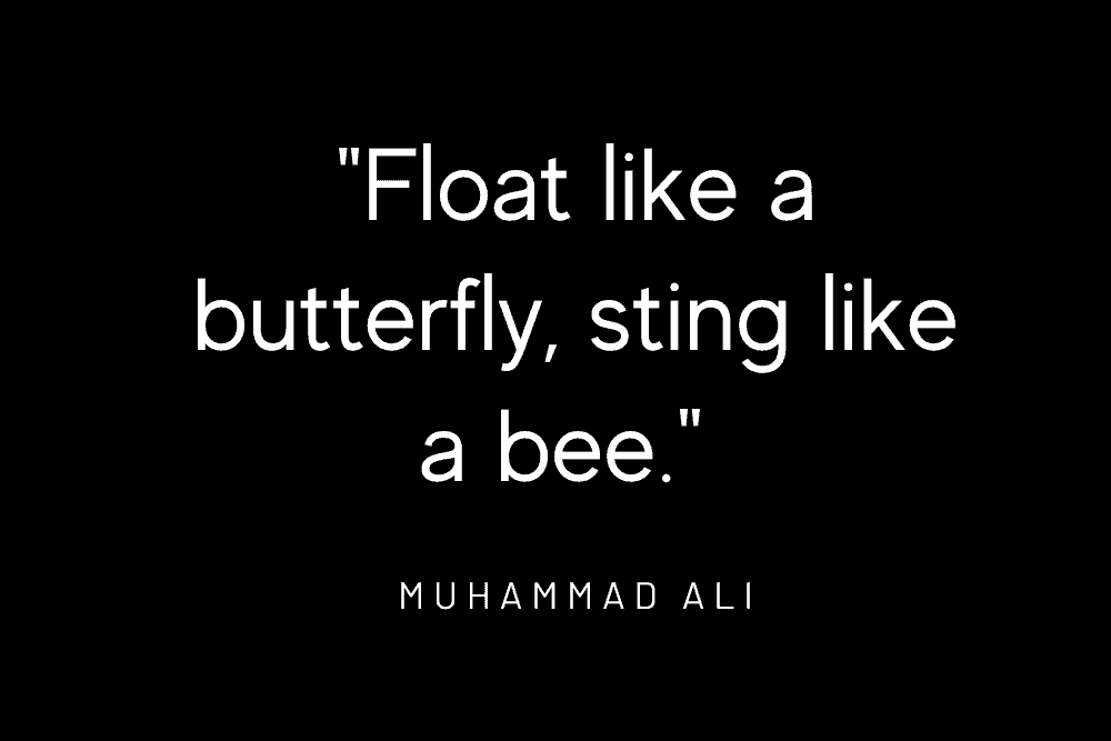 Muhammad Ali Float Quote