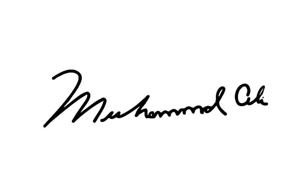 Muhammad Ali Signature